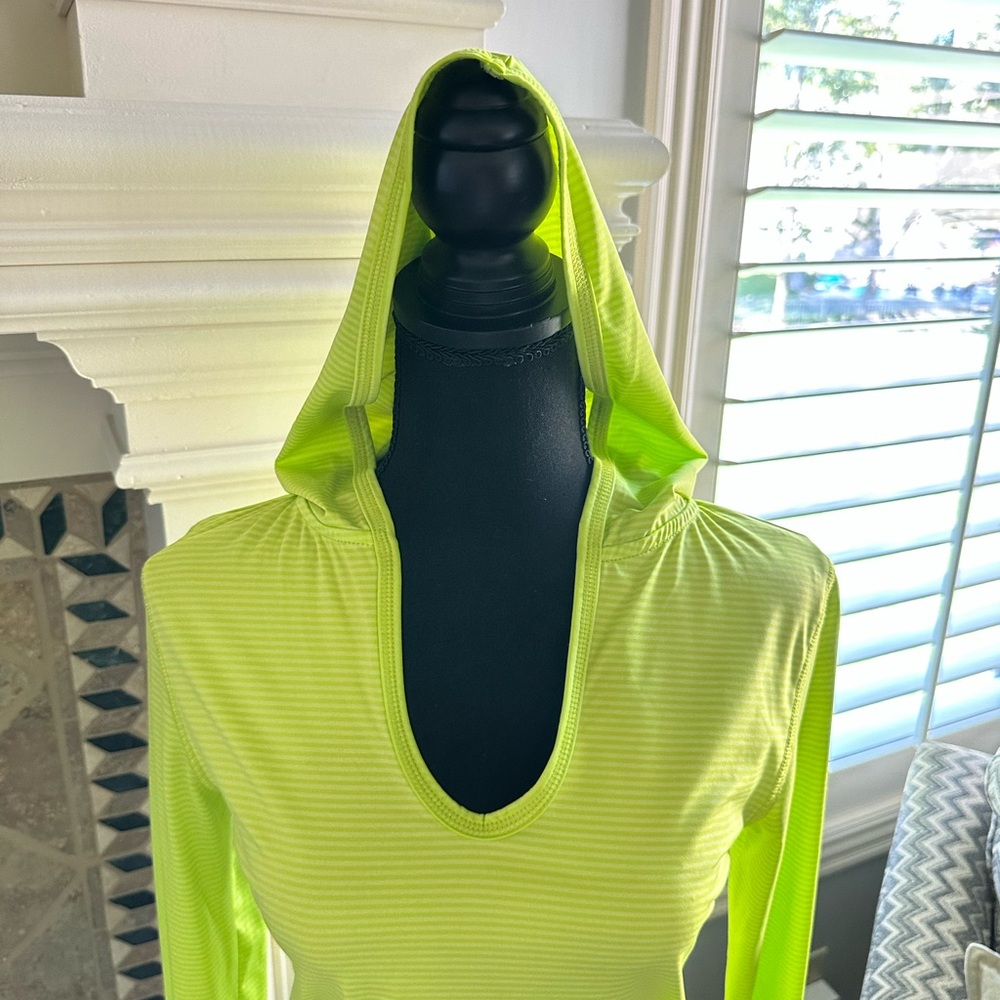 Soybu Neon Green Hooded Tunic - Picture 3 of 12